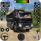 carga camión conduciendo juego icono