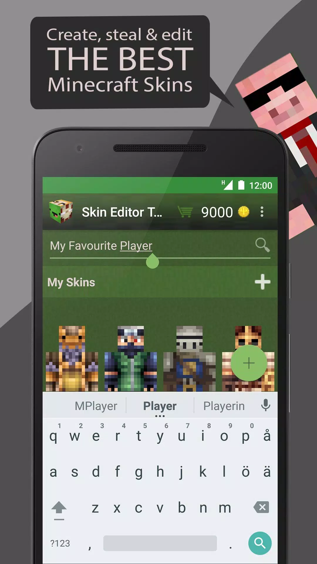 Skin Editor 3D for Minecraft (Android) - Skins - Mapping and