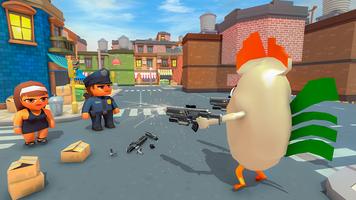 Angry Chicken Shooting Games تصوير الشاشة 1