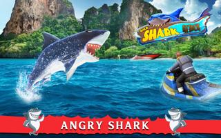 Hungry Shark Attack Game 3D imagem de tela 1