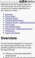 RV Checklist capture d'écran 3
