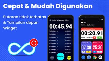 Pengatur Waktu Stopwatch App screenshot 1