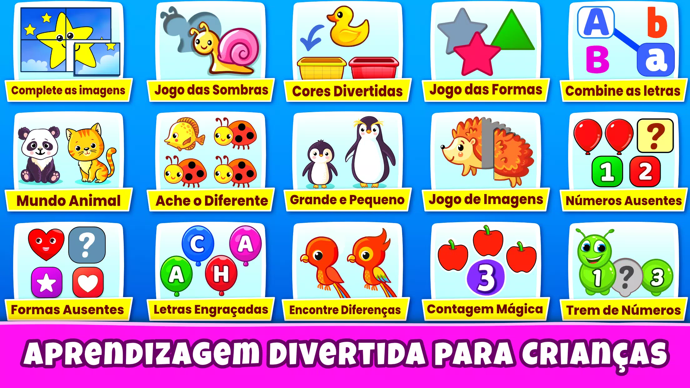 Baixar a última versão do Jogos educativos crianças 3 para Android grátis  em Português no CCM - CCM