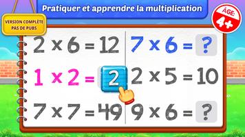Jeux de multiplication enfants Affiche