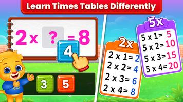 Kids Multiplication Math Games اسکرین شاٹ 1