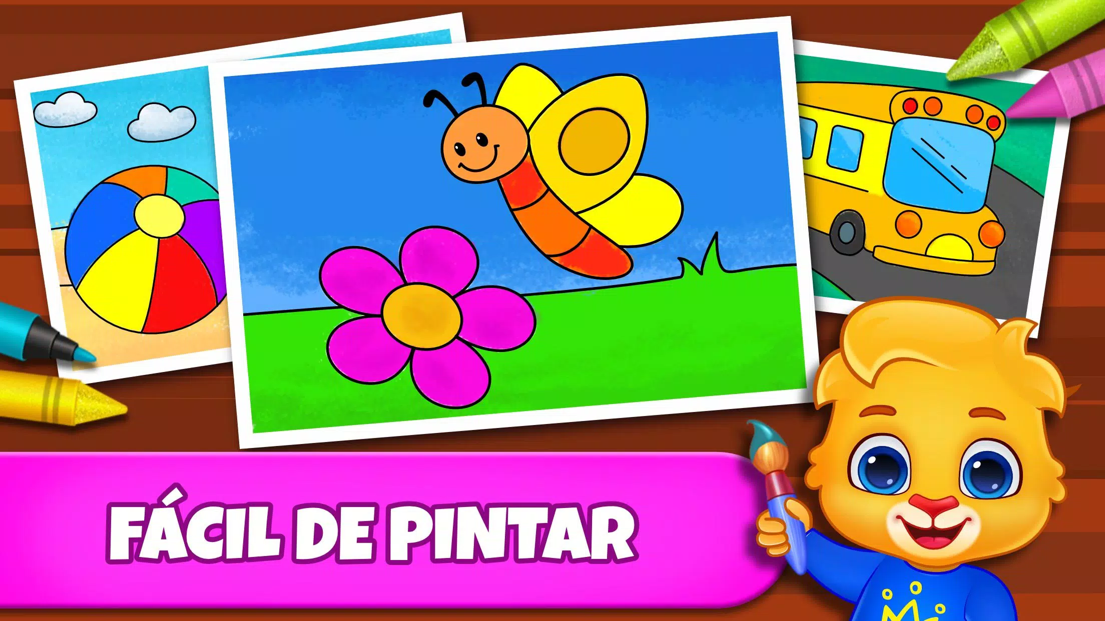 Infantil desenhos para colorir Jogos para crianças - Baixar APK para  Android