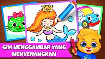 Game menggambar dan mewarnai penulis hantaran