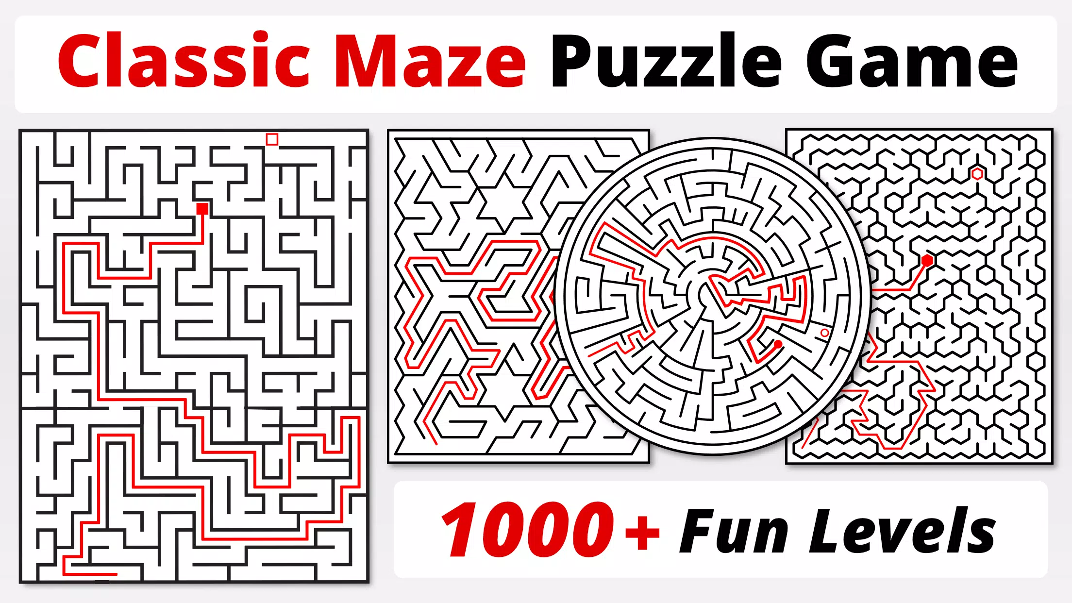 Maze Types Puzzles  Free Printable Puzzle Games