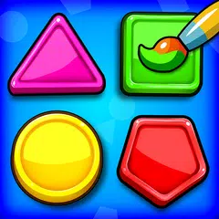 Colors & Shapes: Coloring game Icon