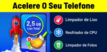 Limpador de celular e Lixo