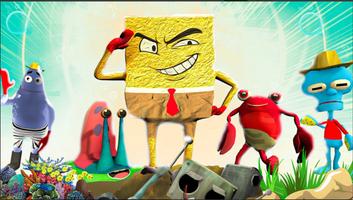 Sponge Family Neighbor Game 3D ポスター