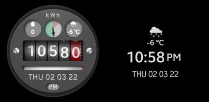 Dark Vintage Meter Watch Face poster