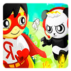 super boy ryan hero jump in sky Zeichen