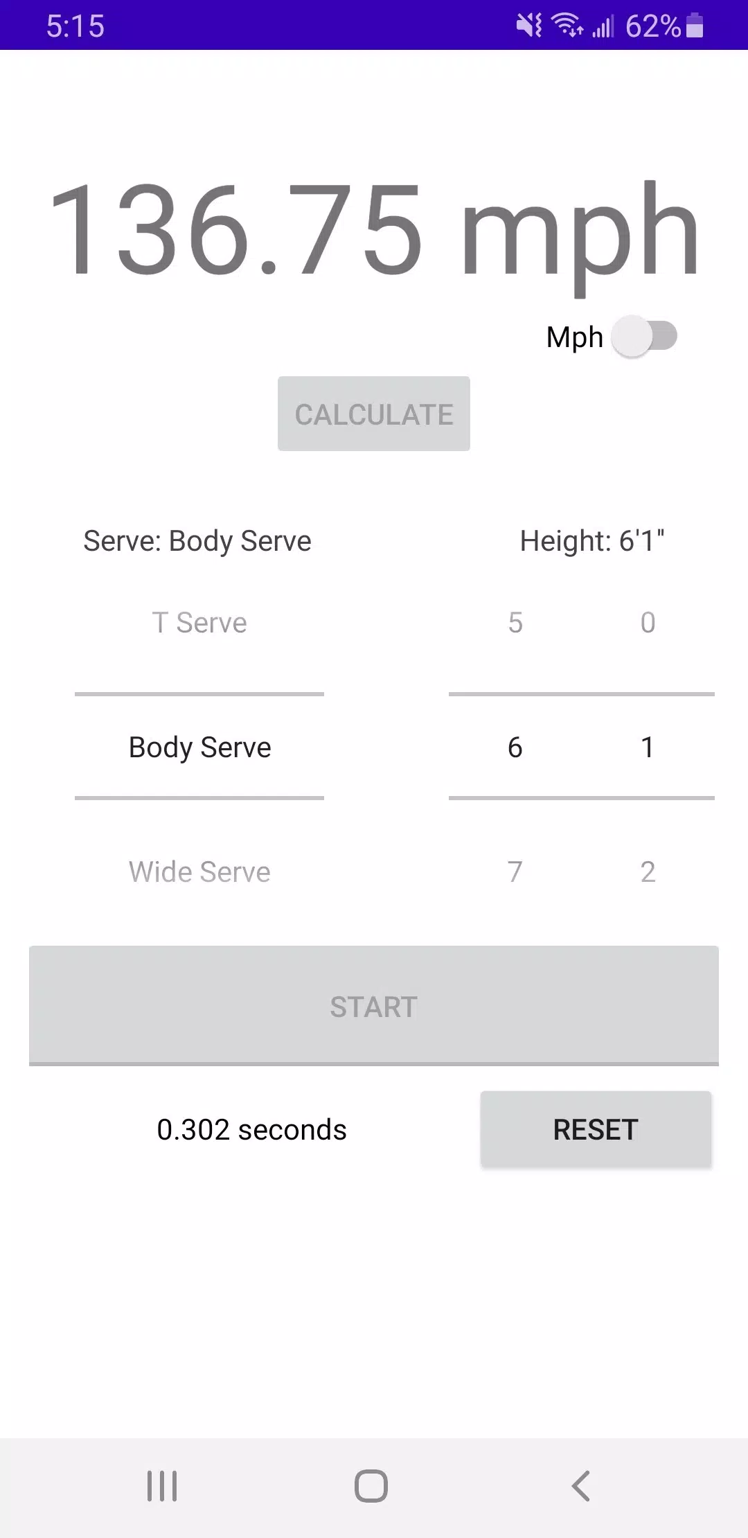 Tennis Serve Speed Calculator APK for Android Download