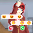 Sakura school fake video call APK