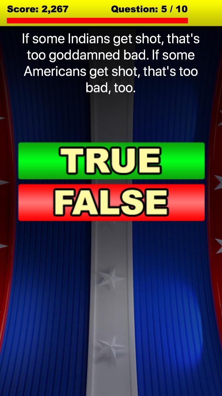 Stupid Potus Quotes True Or False Quiz For Android Apk Download - roblox true or false questions