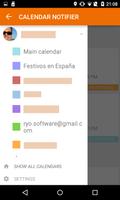 Events Notifier for Calendar Cartaz
