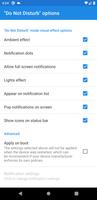 "Do Not Disturb" options تصوير الشاشة 1