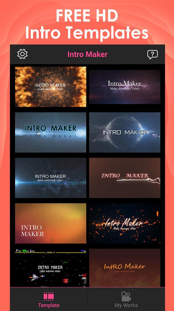 Intro Maker For Android Apk Download - intro maker poster