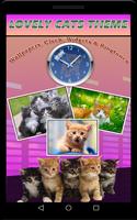 Gatos Encantadores Tema Poster