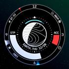 Planet in stars Watch Face icône
