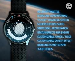 Planet in stars Watch Face Affiche