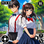 Anime High School Girl Love 3D ikona