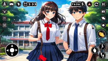 Anime High School Girl Love 3D screenshot 1