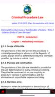 پوستر Criminal Procedure Law Liberia