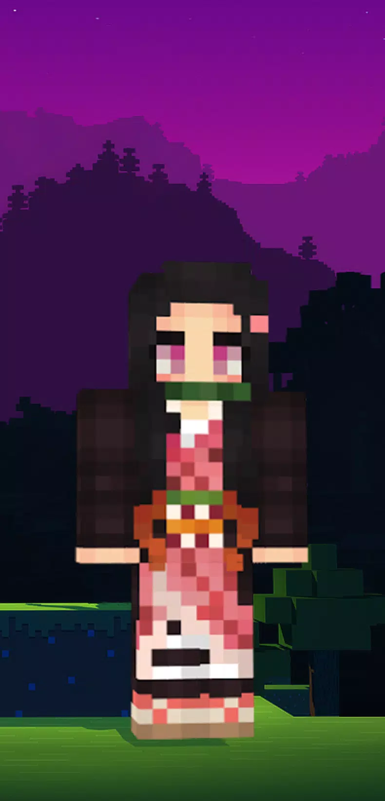 Nezuko Skin for Minecraft APK for Android Download