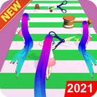 Body Hair Race Challenge 3D Run Dancing Games 2021 icône