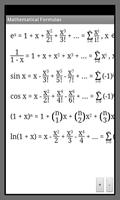 Mathematical Formulas capture d'écran 3