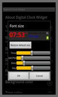 Digital Clock Widget captura de pantalla 2