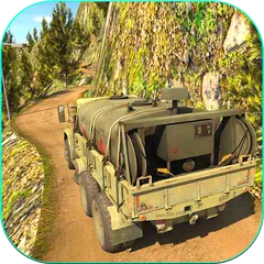 Armee-LKW-Fahrer: Offroad