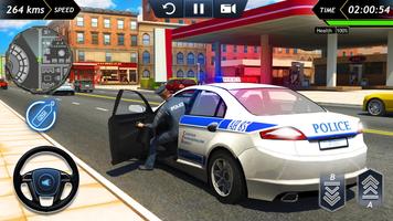 Voiture Police Conduite - Simulateur Criminalité capture d'écran 1