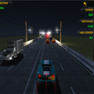 Racing in car with traffic racer