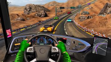 Racing in Bus - Bus Games 스크린샷 2