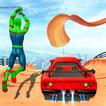 Flying Superhero Car Stunts 3D