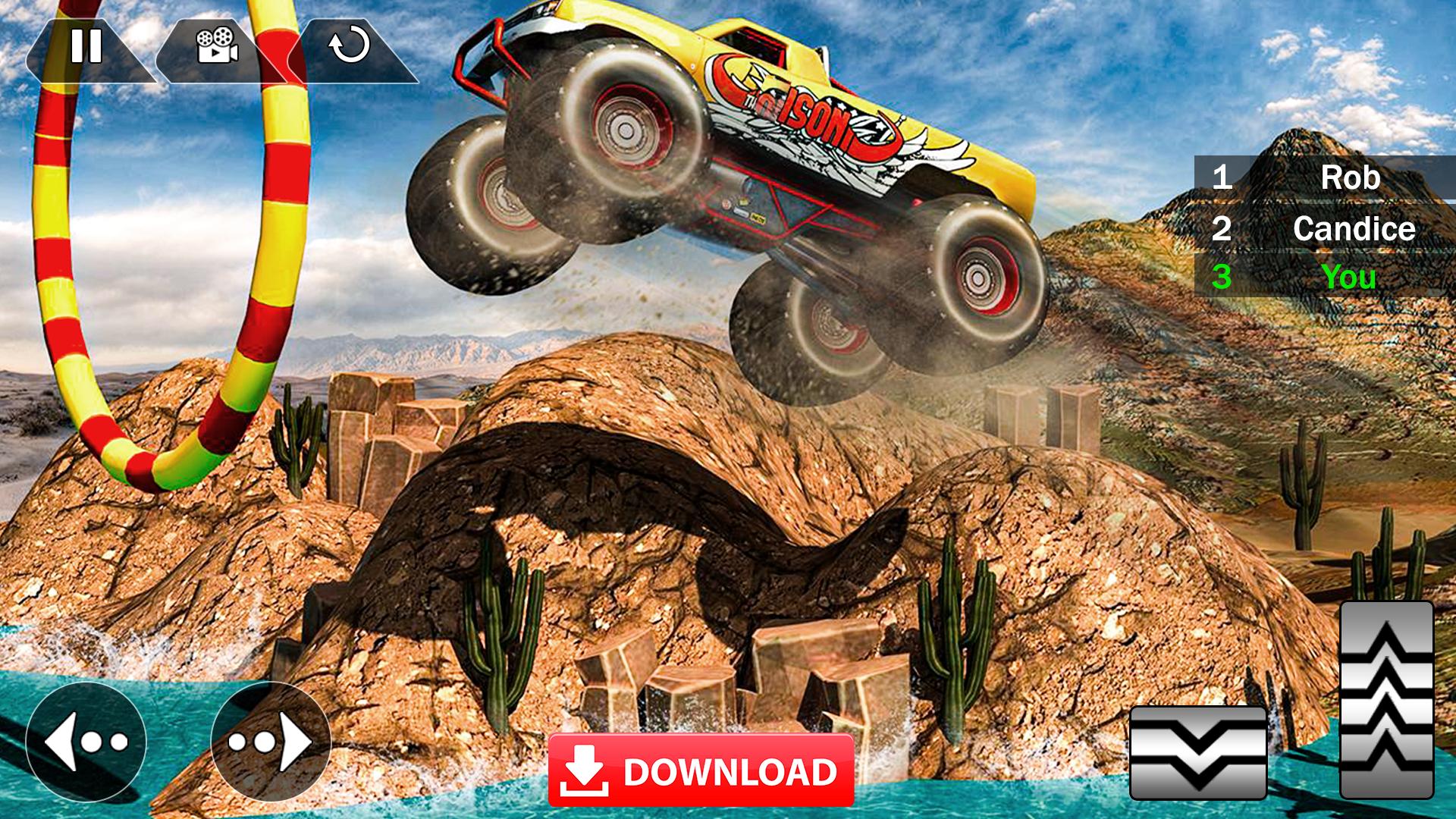 Android 用の メガ トラックレース モンスタートラック レーシングゲーム Apk をダウンロード