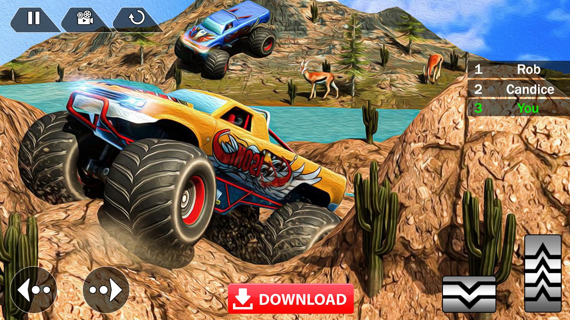Android 用の メガ トラックレース モンスタートラック レーシングゲーム Apk をダウンロード