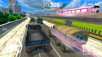 Army Games - Racing Truck Game capture d'écran 2