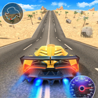 Racing Car Driving In City 아이콘