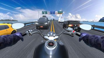 Motorcycle Rider - Racing of Motor Bike Plakat