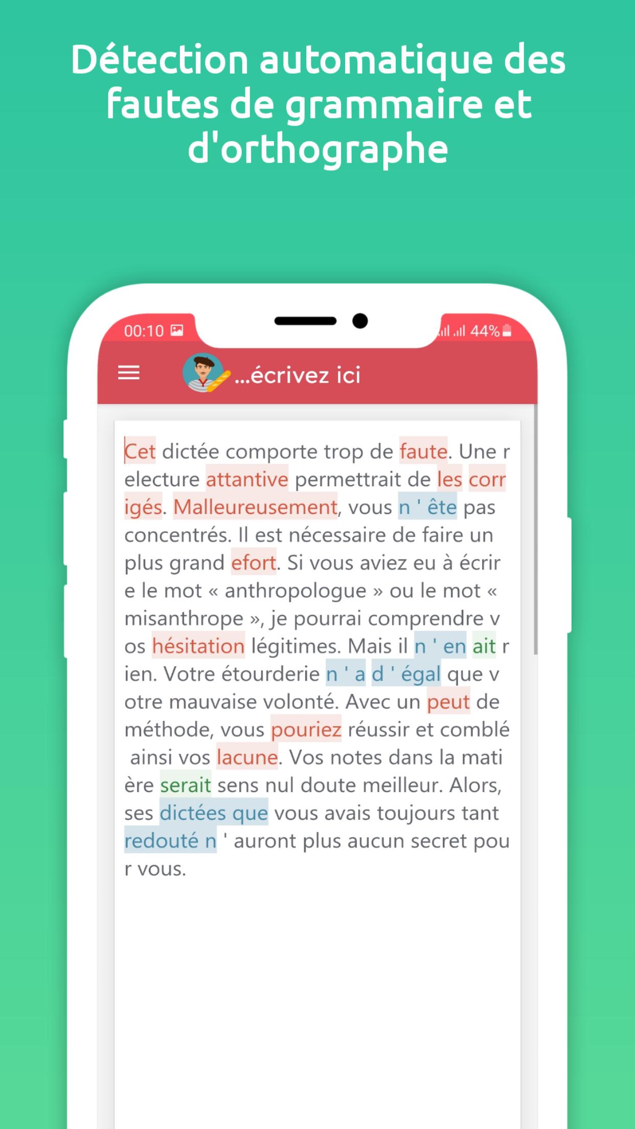 Correcteur d'orthographe et de grammaire français pour Android -  Téléchargez l'APK