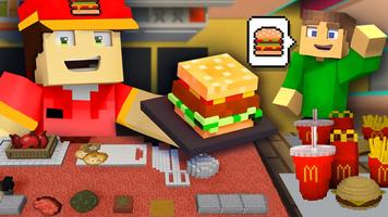 MCD Food Restaurant Mod MCPE Ekran Görüntüsü 1