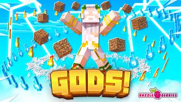 God Skin Mod For Minecraft PE poster