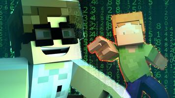 Hacker Neon Skin For Minecraft captura de pantalla 3