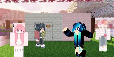 Cute Kawaii Skin Pack For MCPE ảnh chụp màn hình 2