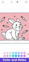 Glitter Bunny Coloring Book تصوير الشاشة 3