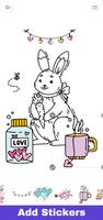 Glitter Bunny Coloring Book تصوير الشاشة 1